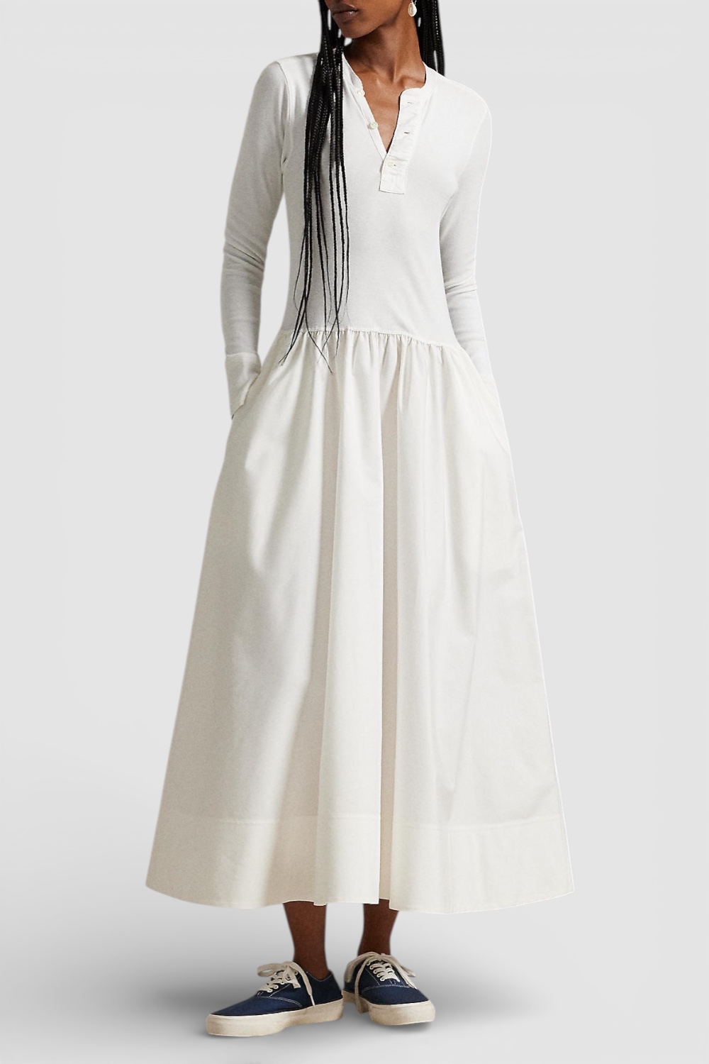 תמונת דוגמן קידמית של שמלת מקסי