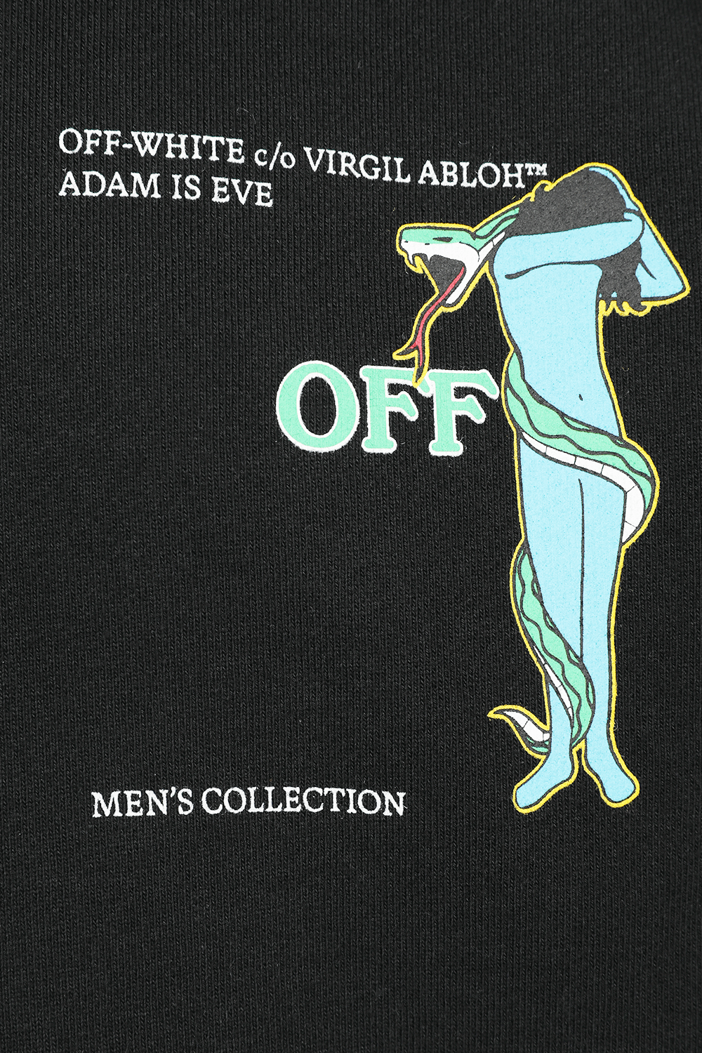תמונת תקריב של Adam is Eve Hoodie in Black