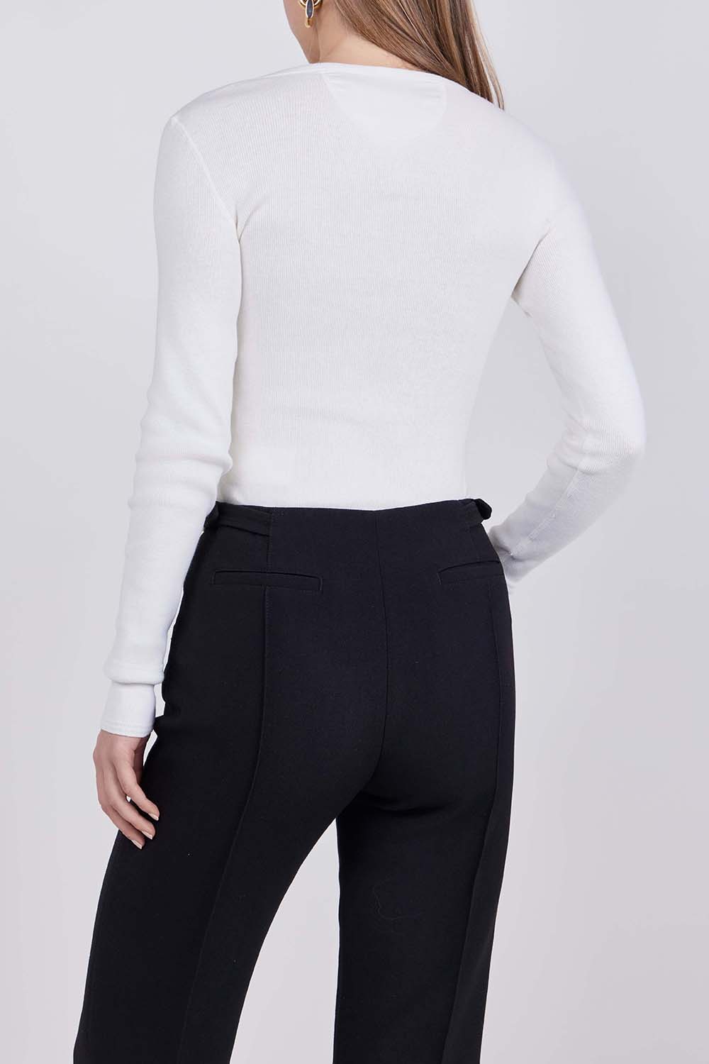 תמונת דוגמן אחורית של חולצת טי שרוול ארוך