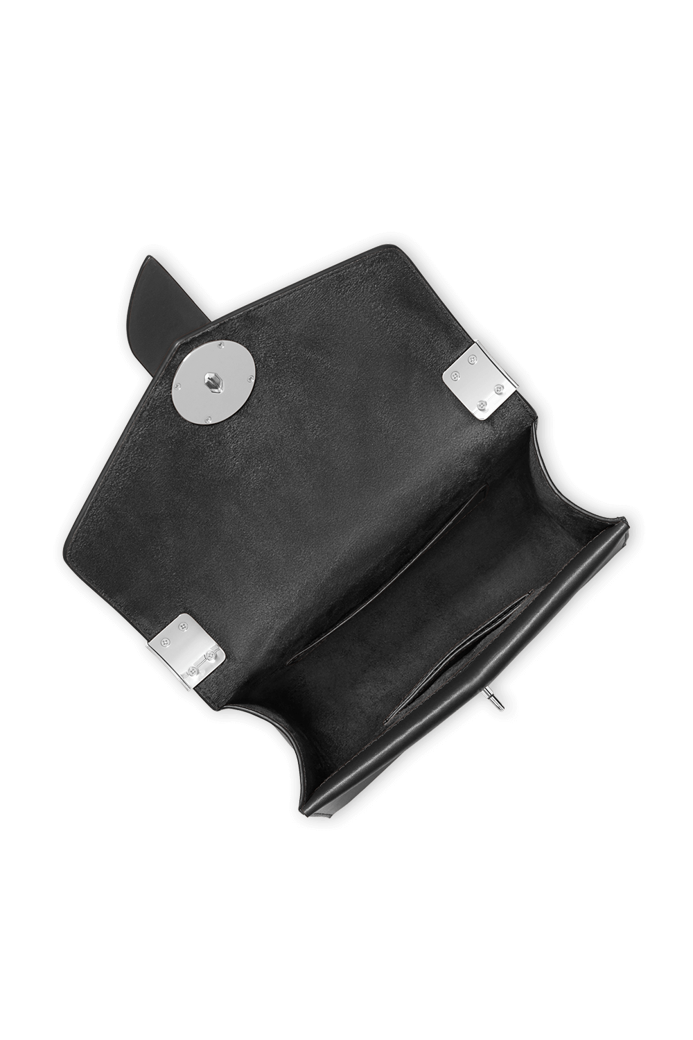 תמונת תקריב של תיק קרוס פאפיאנו מעור שחור