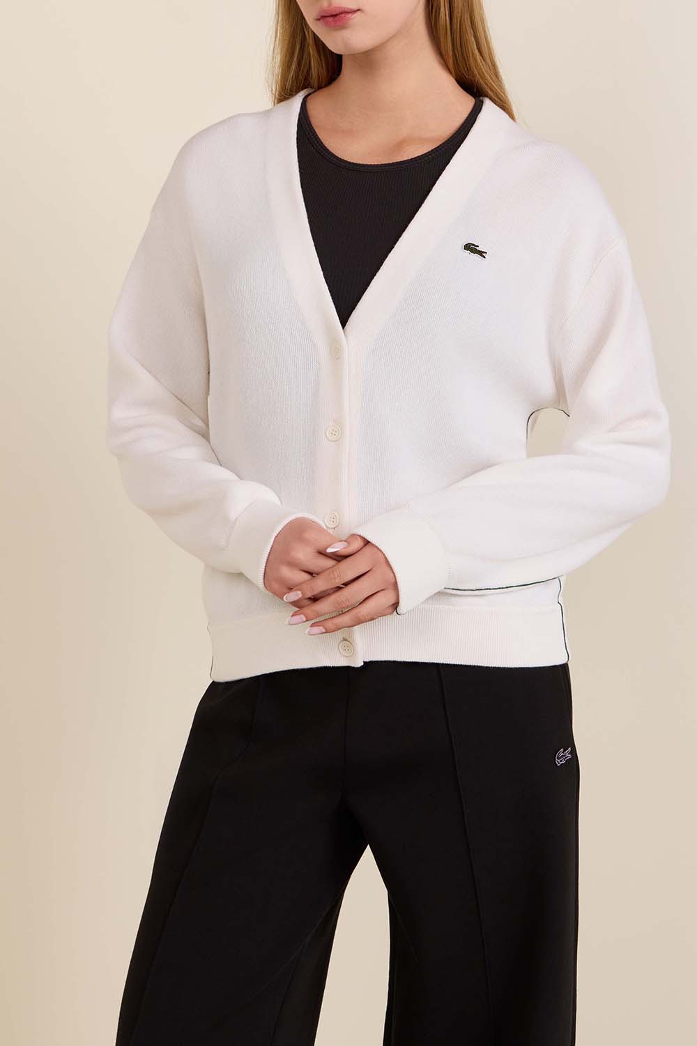 תמונת דוגמן קידמית של קרדיגן כותנה