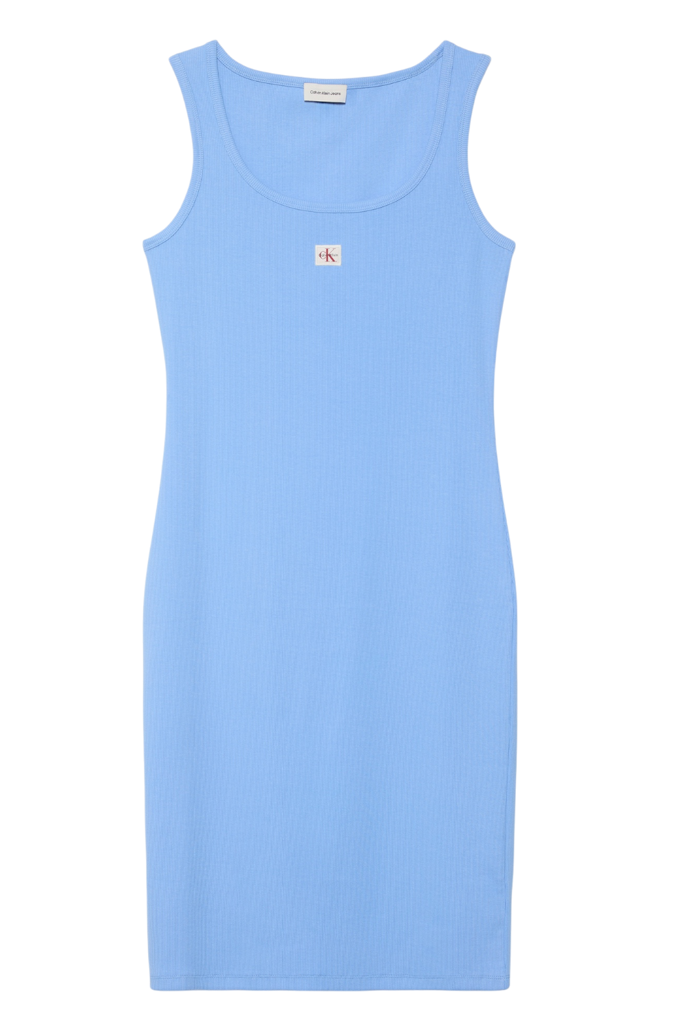 תמונה קידמית של שמלת מידי ריב