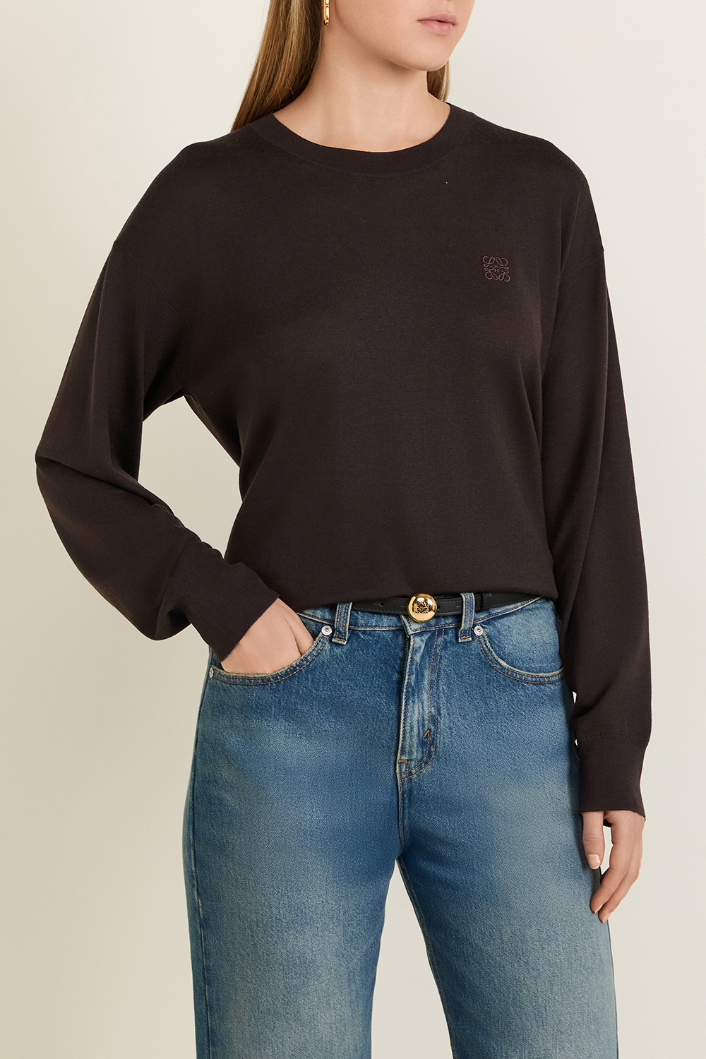 תמונת דוגמן קידמית של סריג צמר