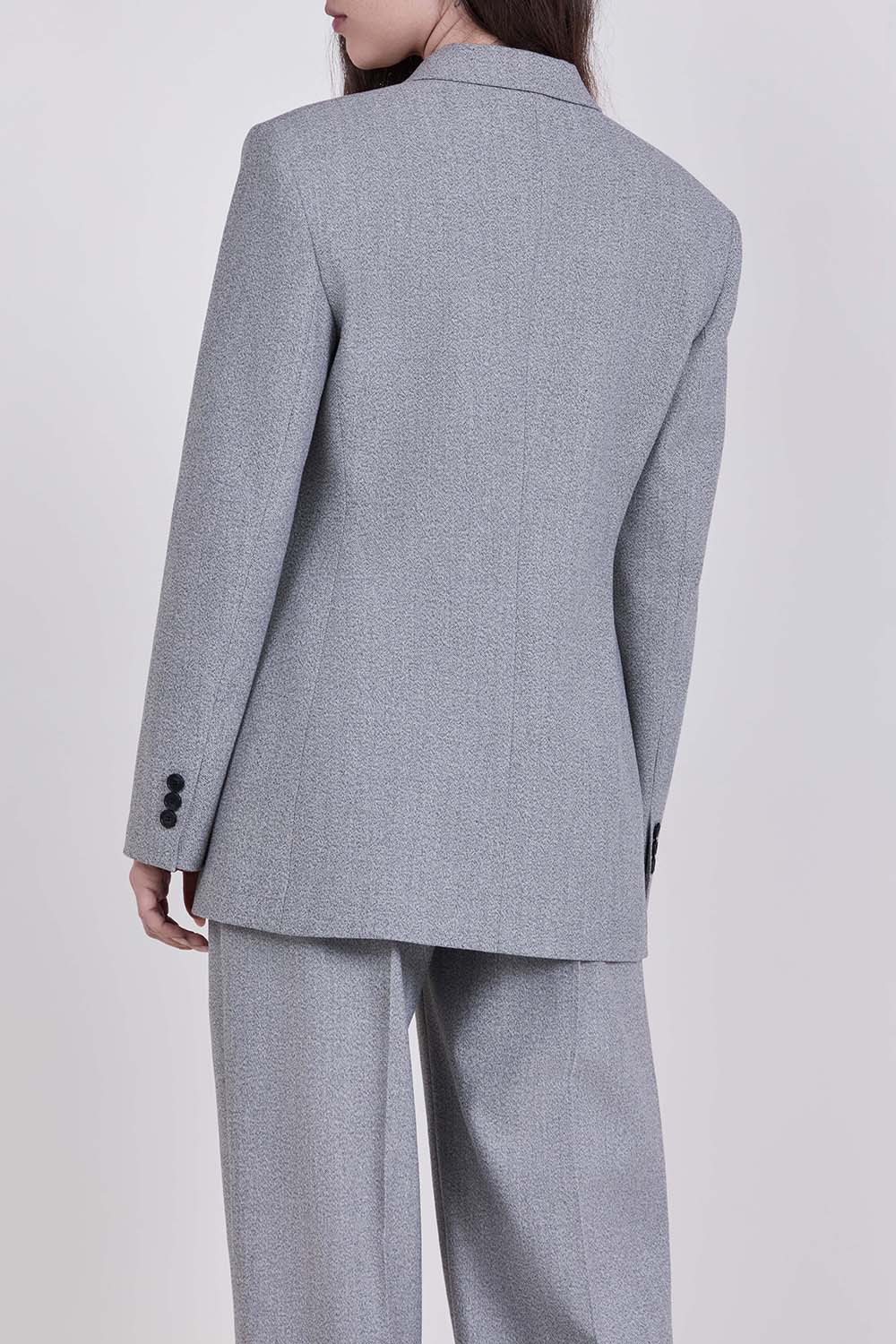 תמונת דוגמן אחורית של בלייזר מחויט