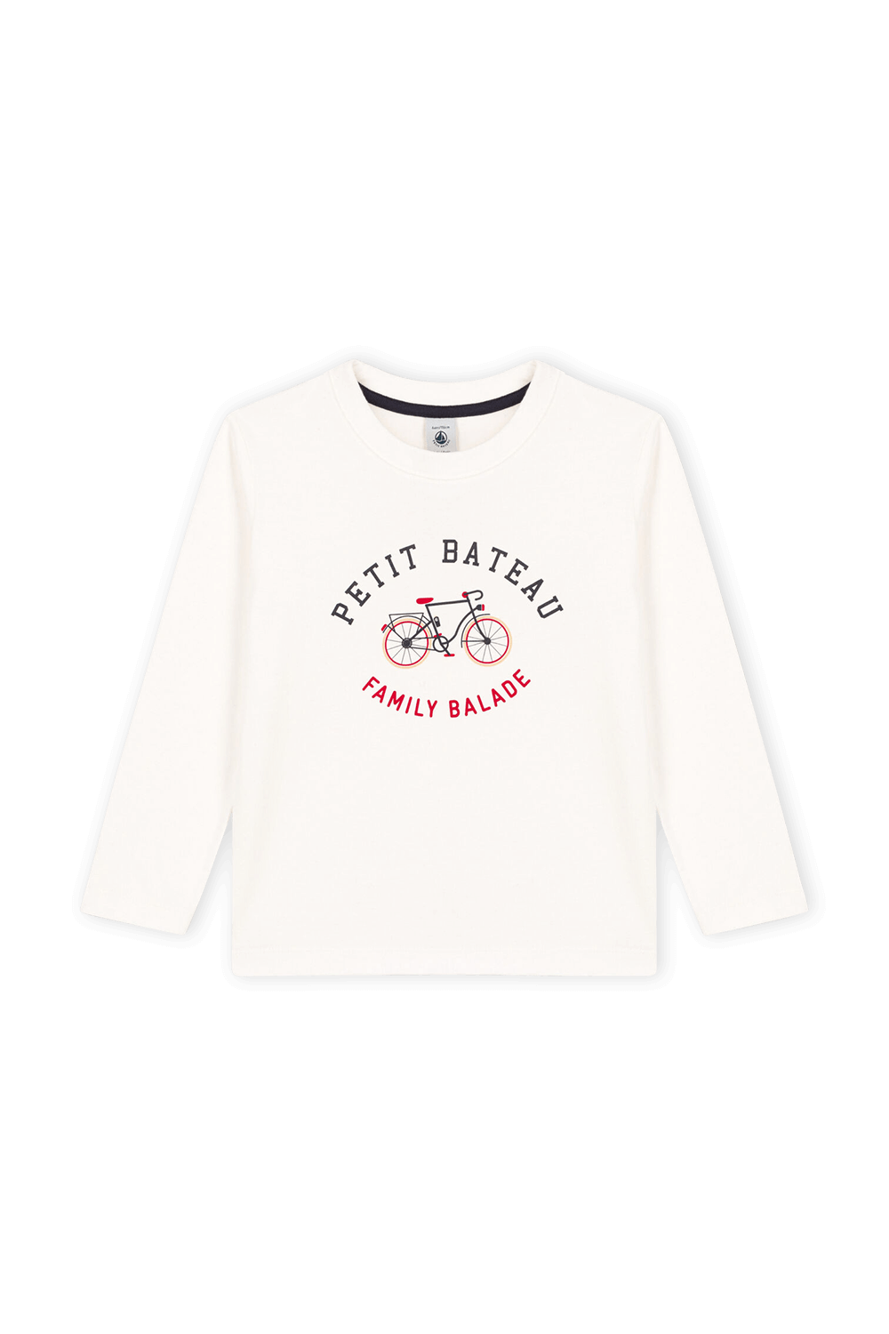 תמונה קידמית של חולצה ארוכה גרפית עם לוגו - גילאי 6-12