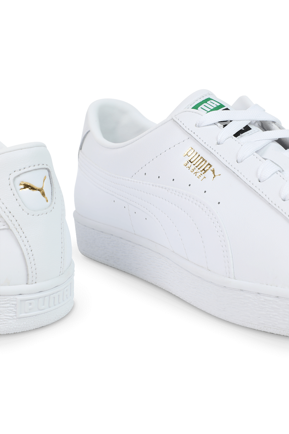 puma all white trainers