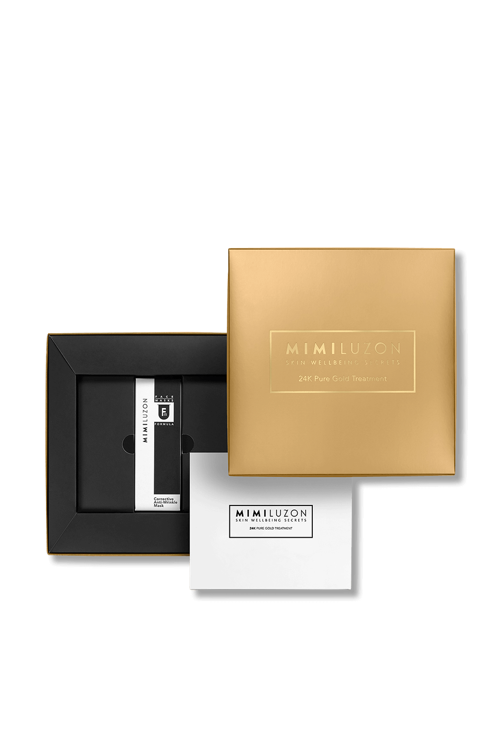 תמונת תקריב של 24K Pure Gold Mask