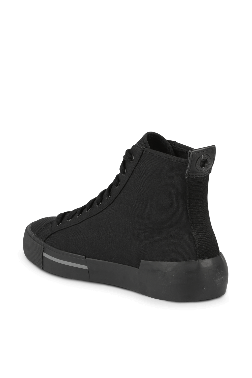 תמונה אחורית של S-Dense Mid Cut Sneakers in Black