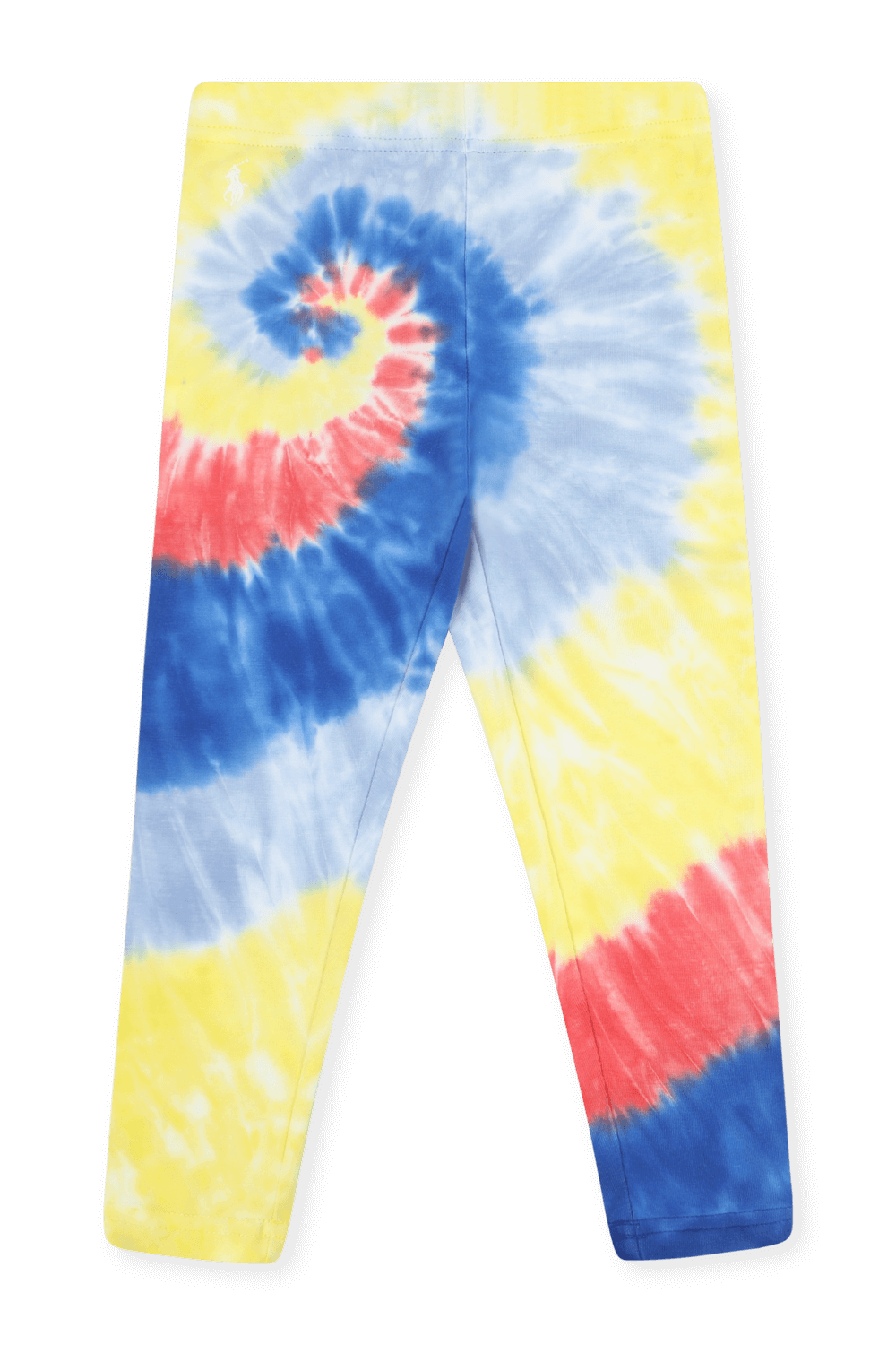 גילאי 5-6 מכנסי טייץ עם הדפס טאי-דאי בגווני צהוב, כחול ואדום POLO RALPH LAUREN KIDS