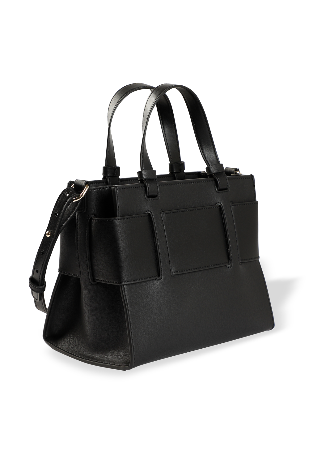 black mini tote bag