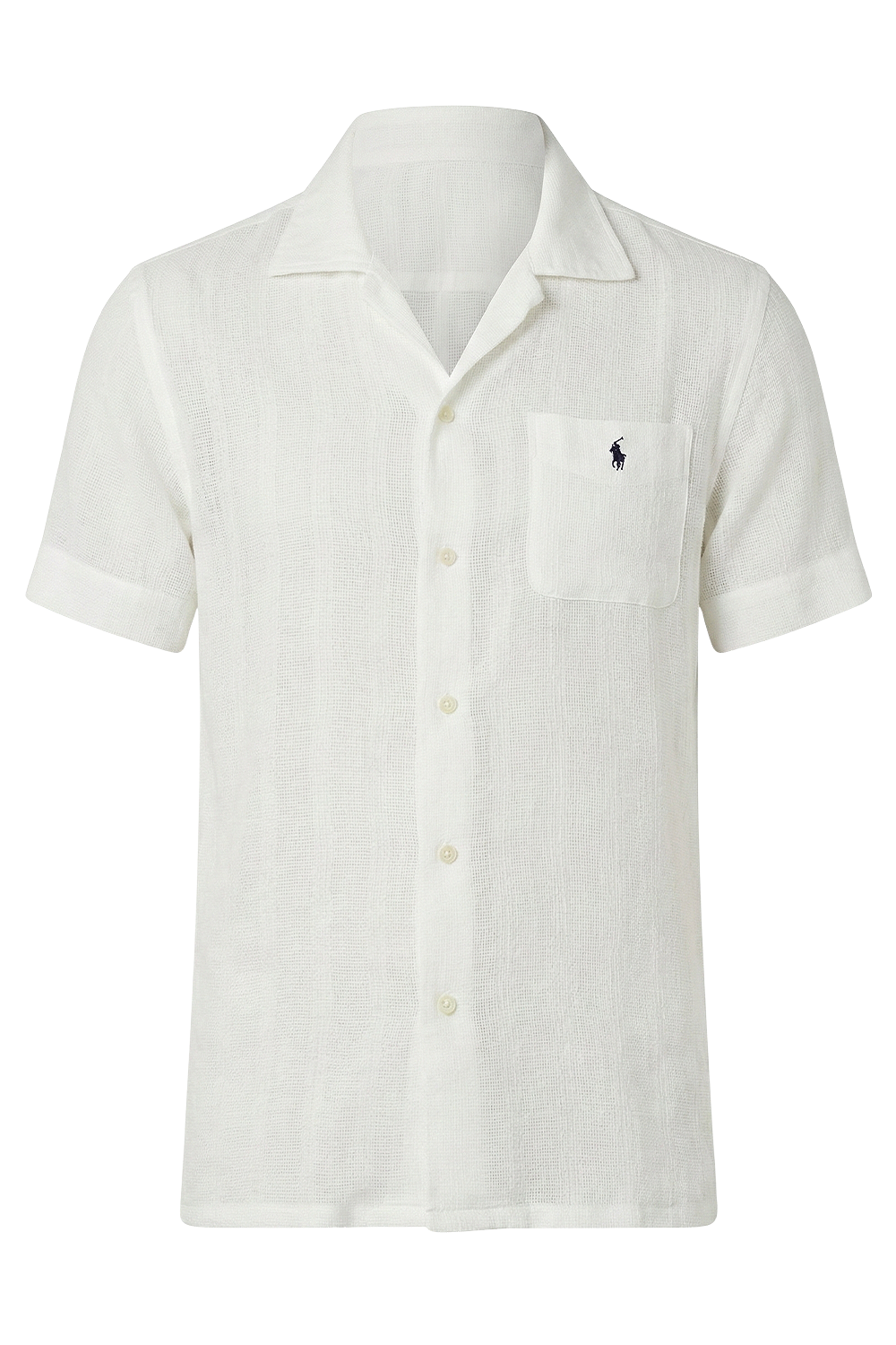 תמונה קידמית של חולצה מכופתרת שרוול קצר