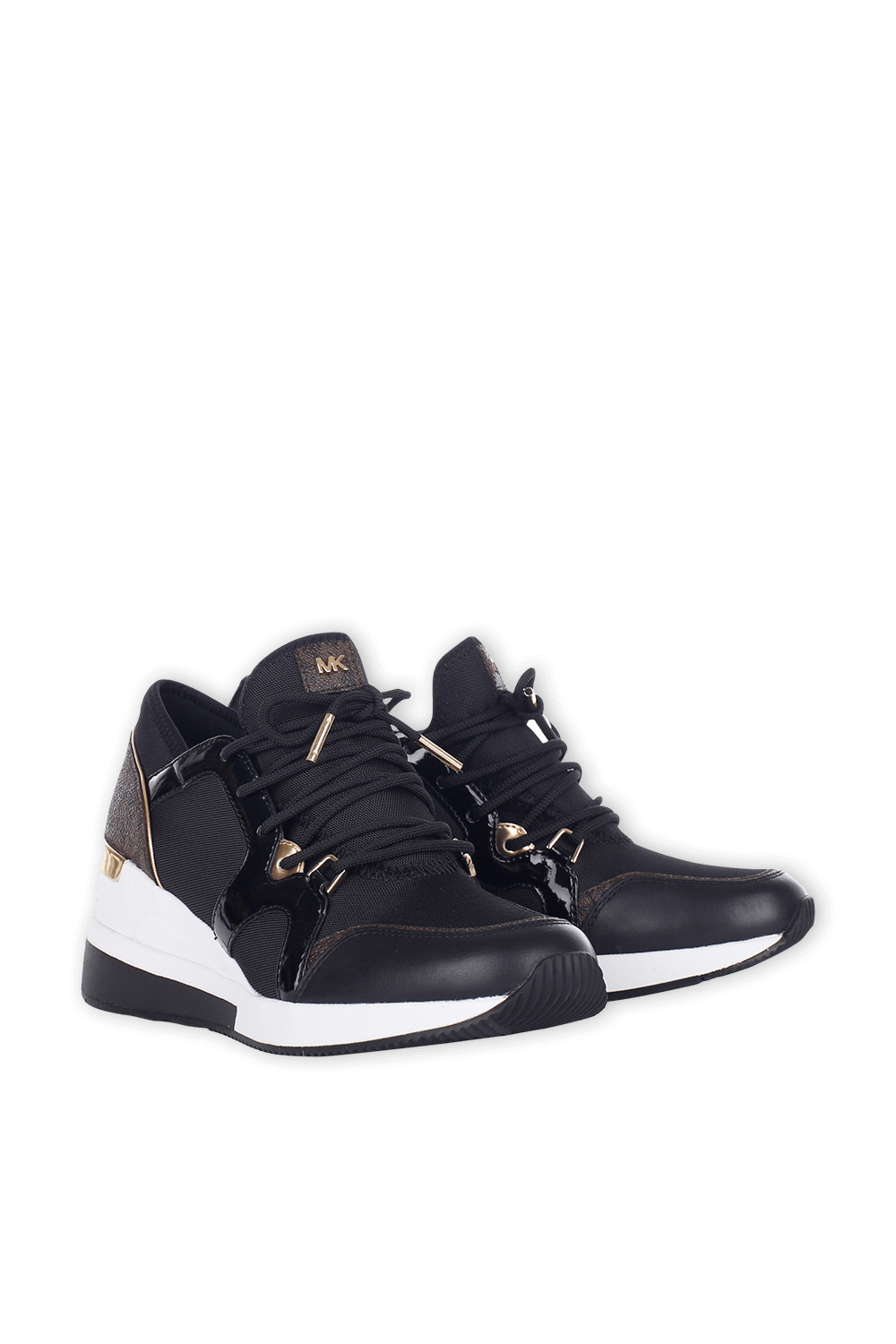 תמונה אחורית של Black Liv Logo Mixed Media Trainer