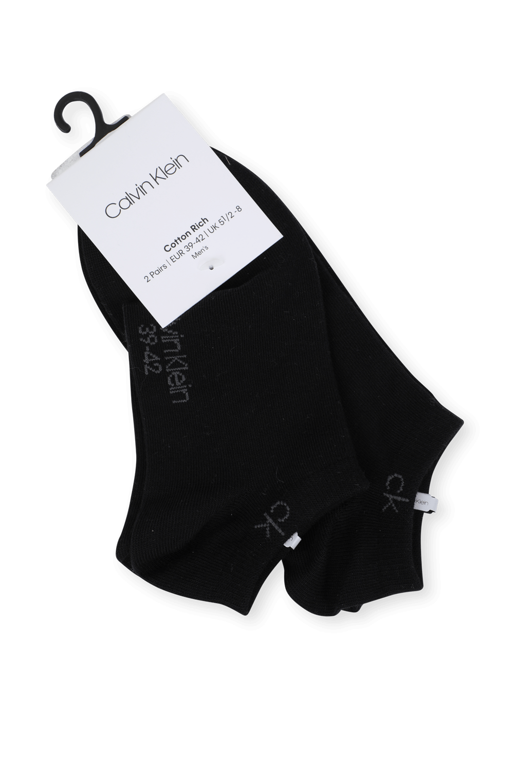 2 Pack Black Casual Liner Socks CALVIN KLEIN