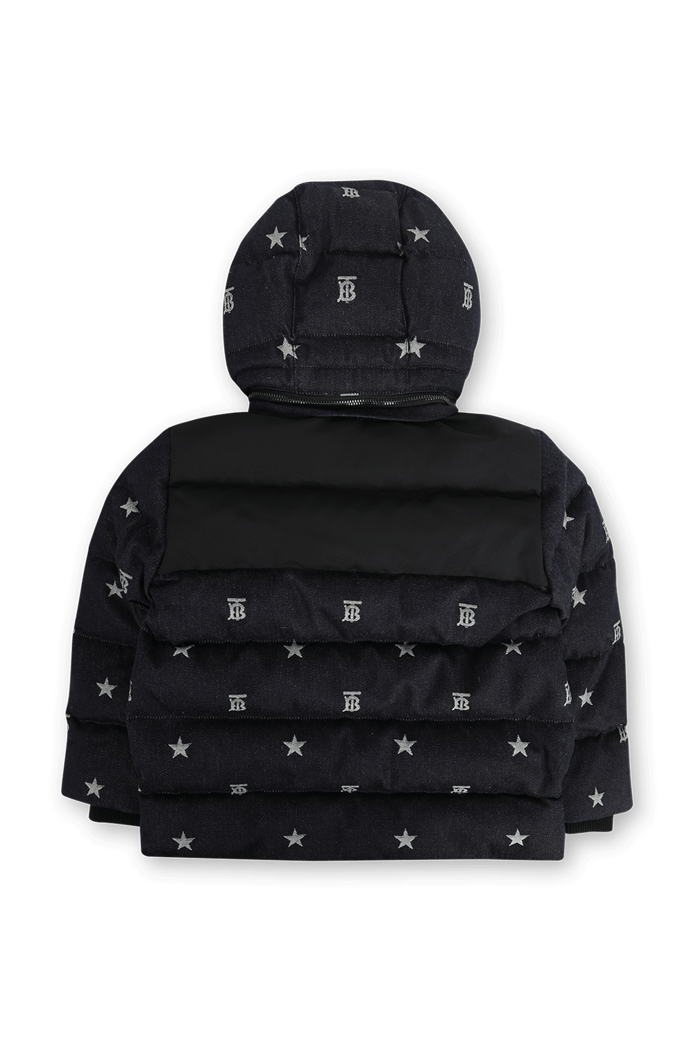 תמונה אחורית של גילאי 3-14 מעיל ג'ינס פאפר בצבע כחול