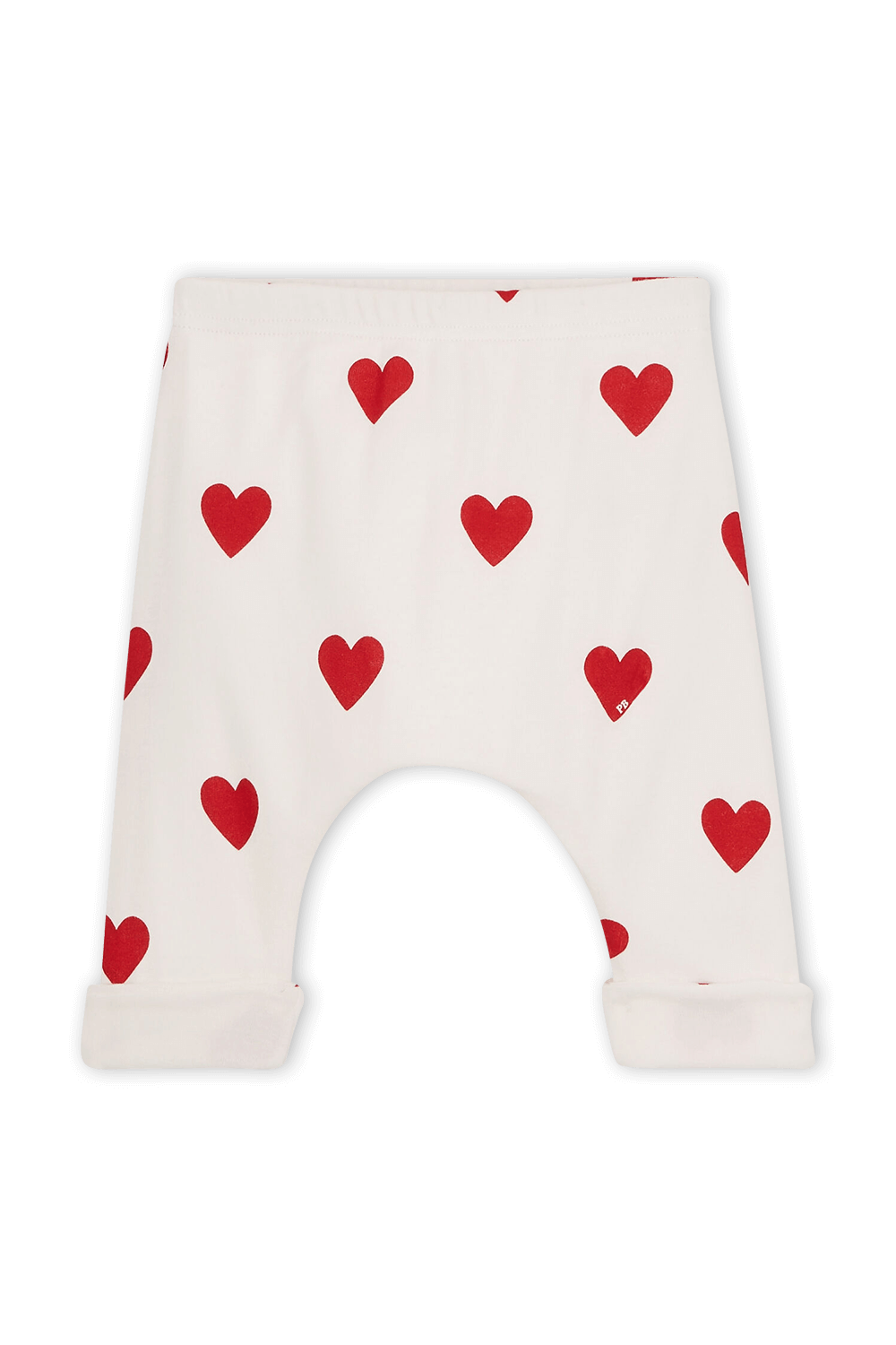 מכנסיים עם הדפס לבבות - גילאי NB-18 חודשים PETIT BATEAU
