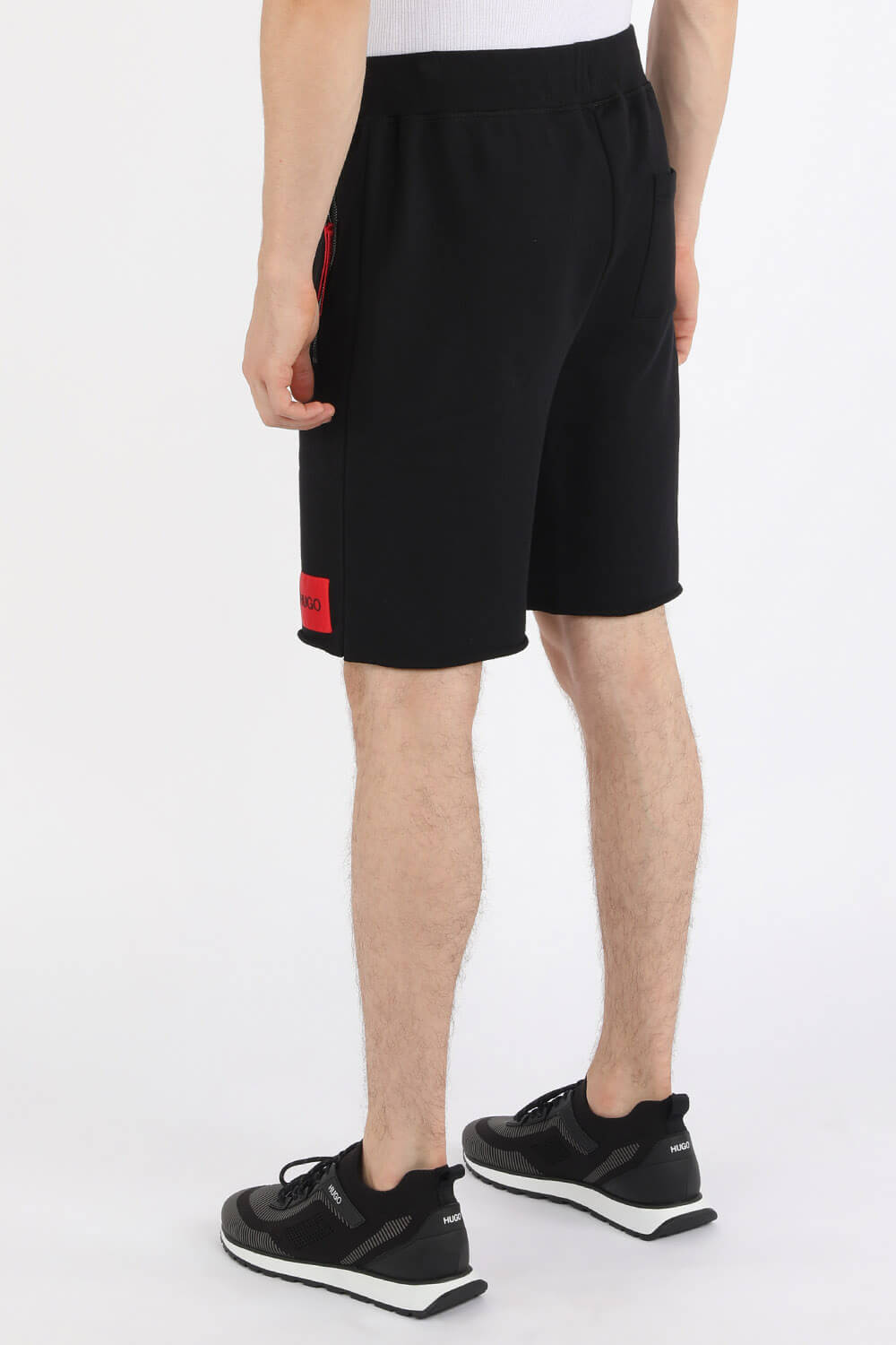 Relaxed-Fit Tracksuit Shorts in Black HUGO