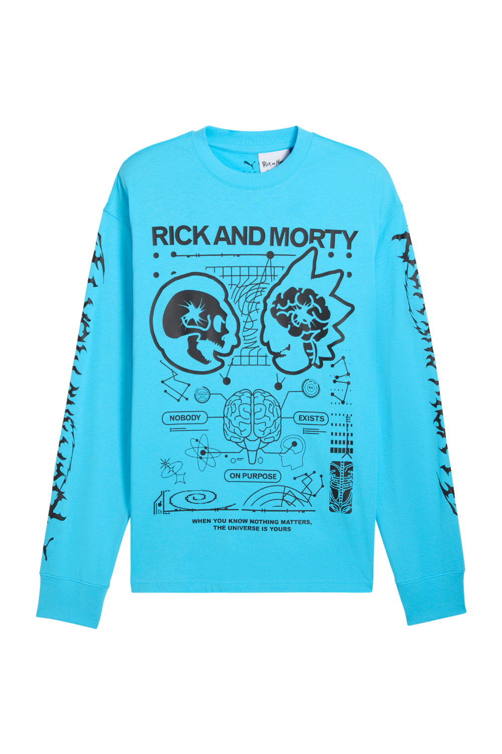 תמונה קידמית של פומה X מלו ריק אנד מורטי חולצת טי ארוכה