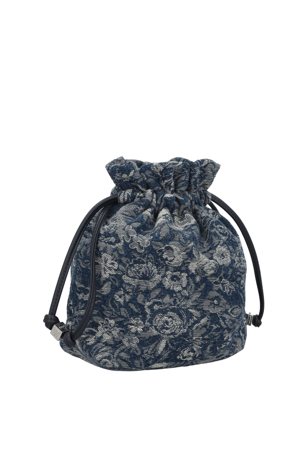 תמונה אחורית של תיק יד דנים פרחוני