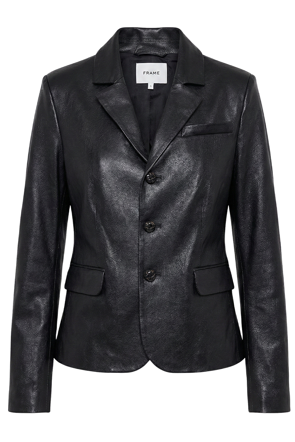 תמונה קידמית של ז'קט עור