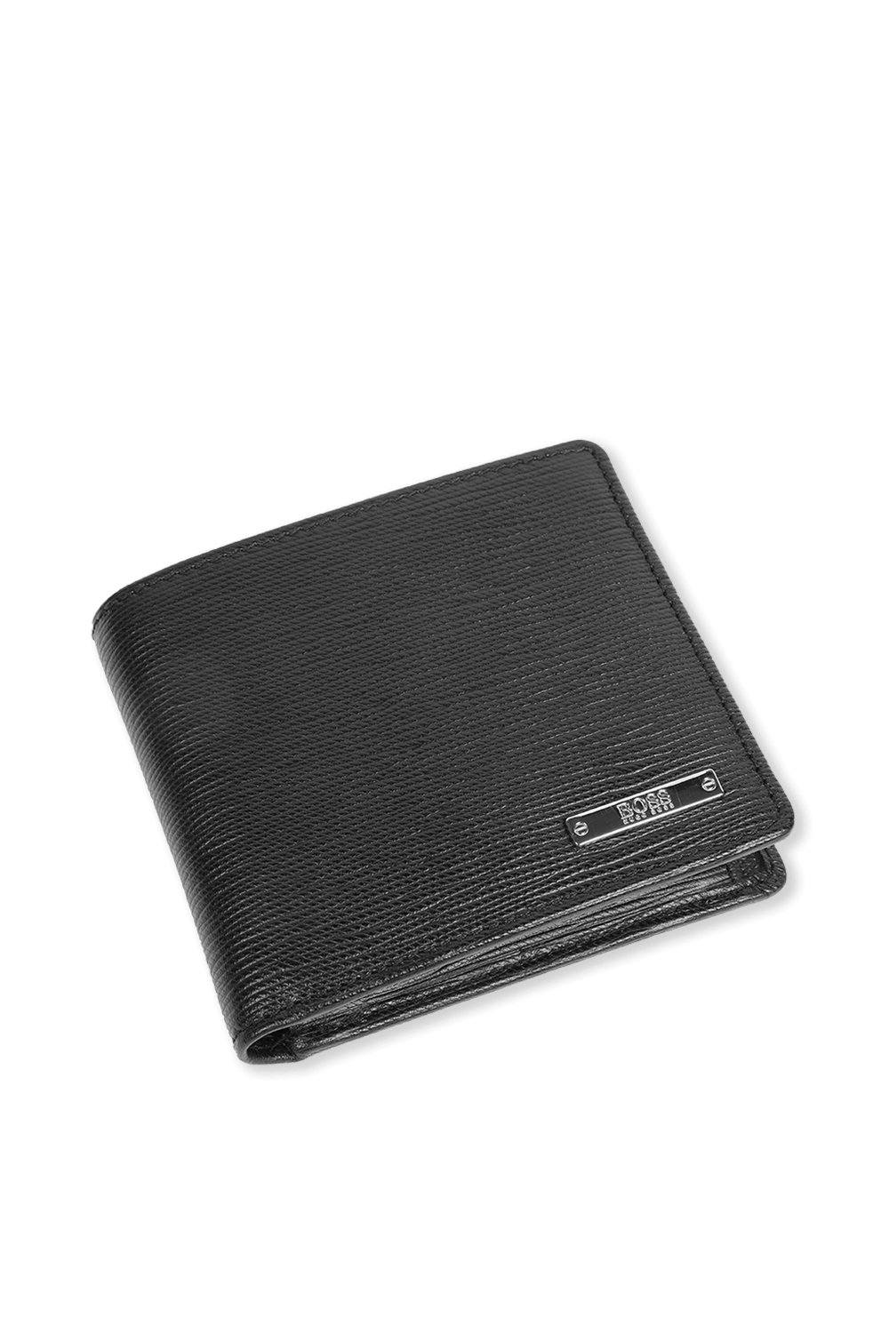 תמונת תקריב של ארנק מעור בצבע שחור