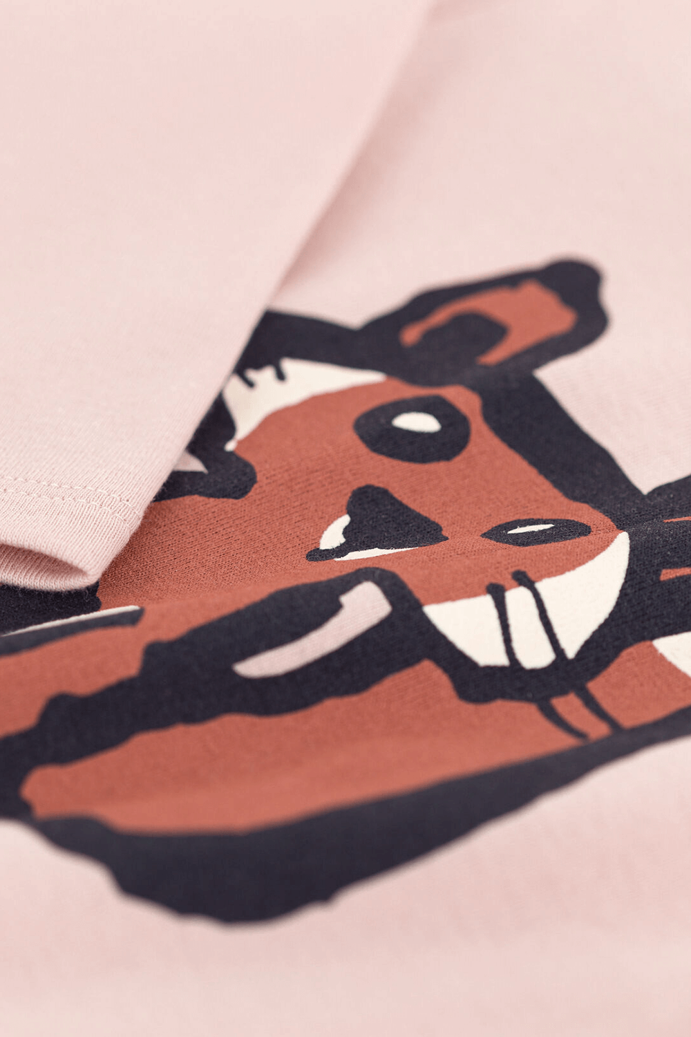 תמונה אחורית של חולצה ארוכה עם הדפס שועל - גילאי 3-5