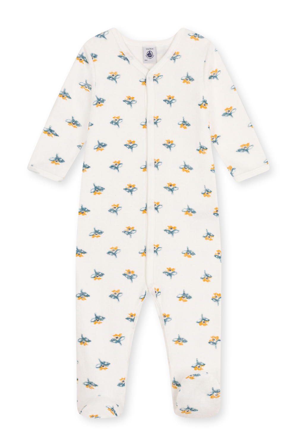 תמונה קידמית של אוברול עם שרוולים ארוכים - 3-24 חודשים