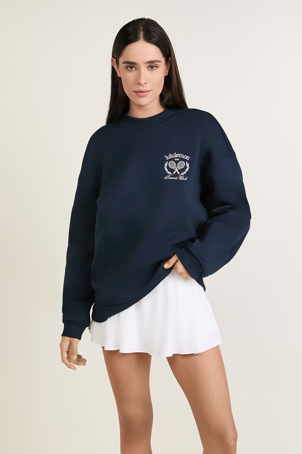 תמונת דוגמן קידמית של Heavyweight Fleece Pullover *Tennis Club