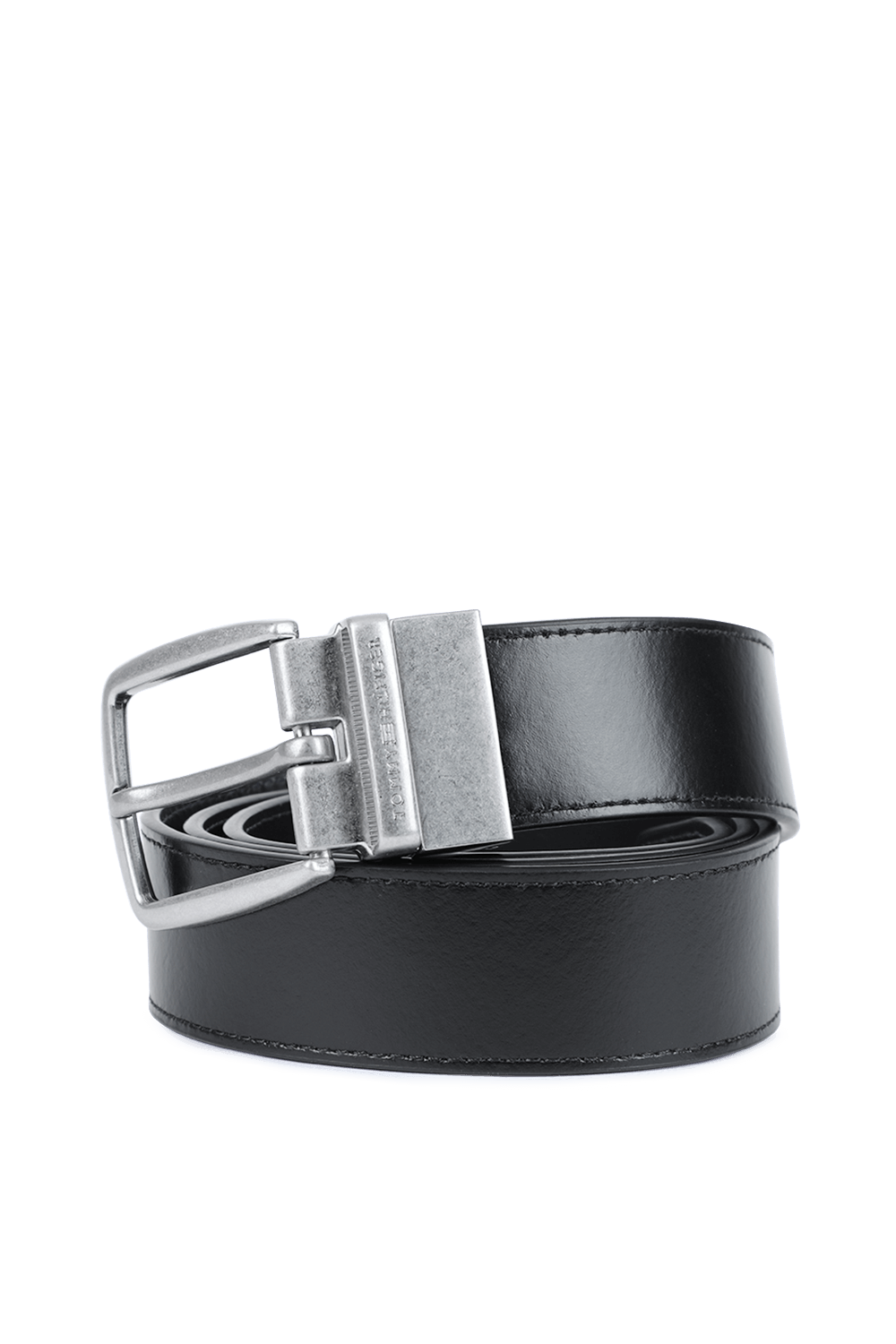 Reversible Buckle Belt in Black and Blue TOMMY HILFIGER