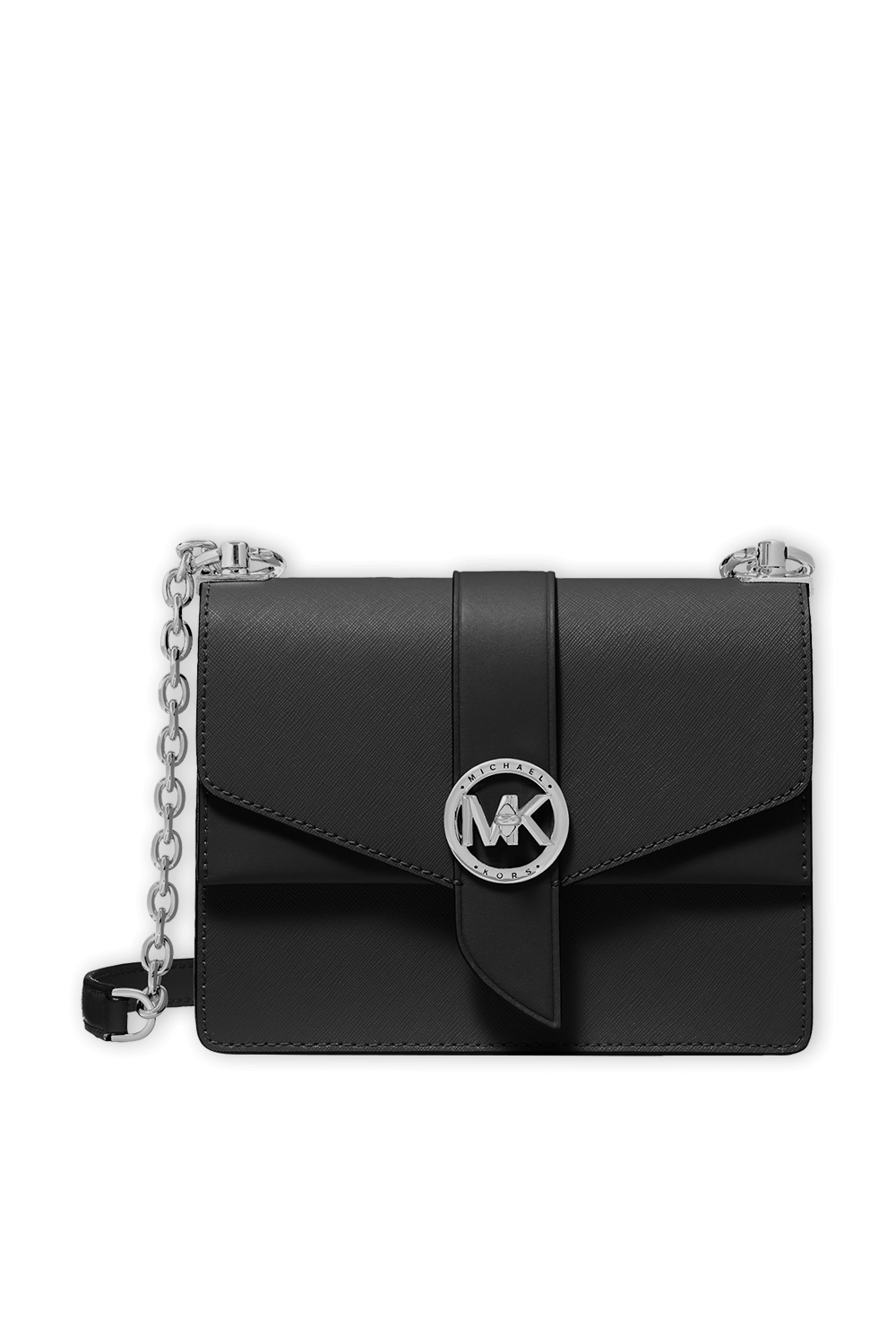 תמונה קידמית של תיק קרוס פאפיאנו מעור שחור