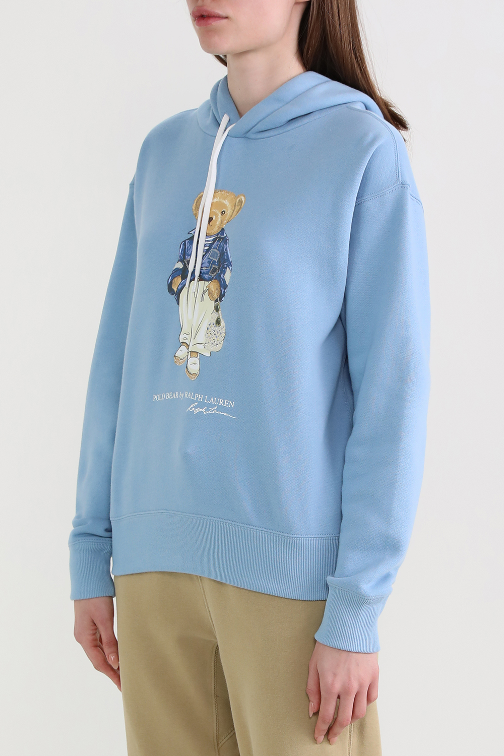 תמונת דוגמן קידמית של סווטשירט קפוצ'ון פולו בר