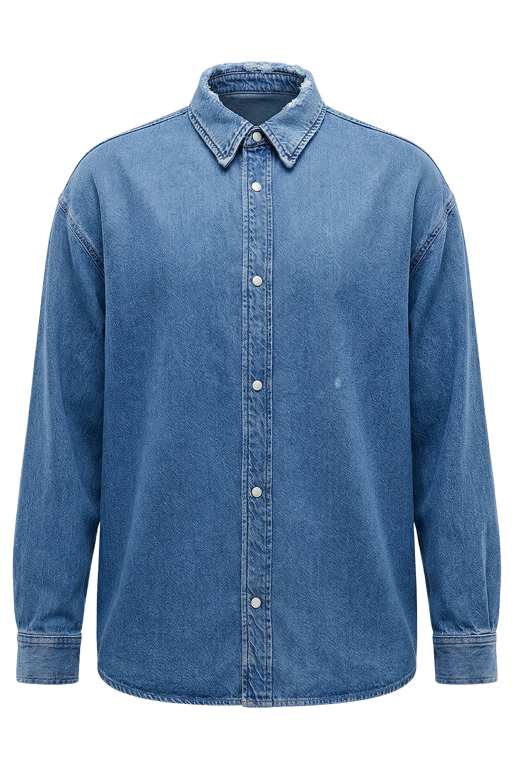 תמונה קידמית של חולצת ג'ינס