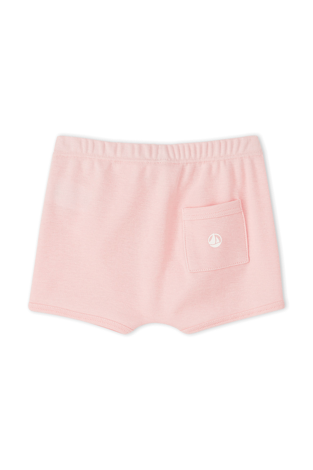 תמונה אחורית של גילאי 18-24 חודשים מכנסיים קצרים בוורוד עם אמרות צמודות