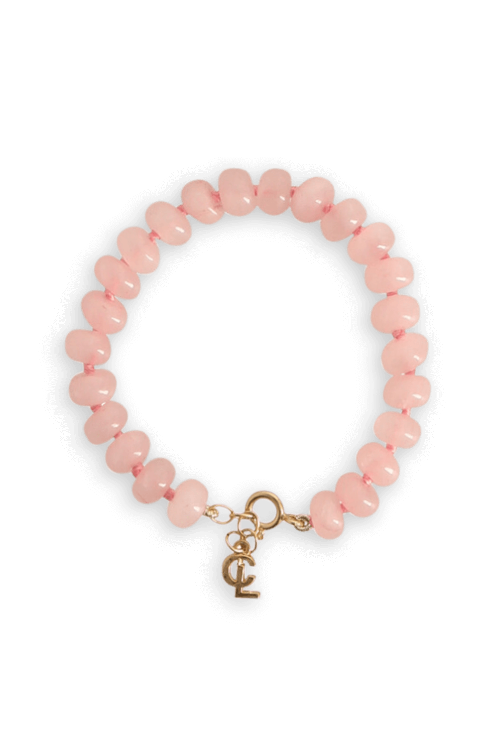 תמונה קידמית של צמיד אבנים רוז