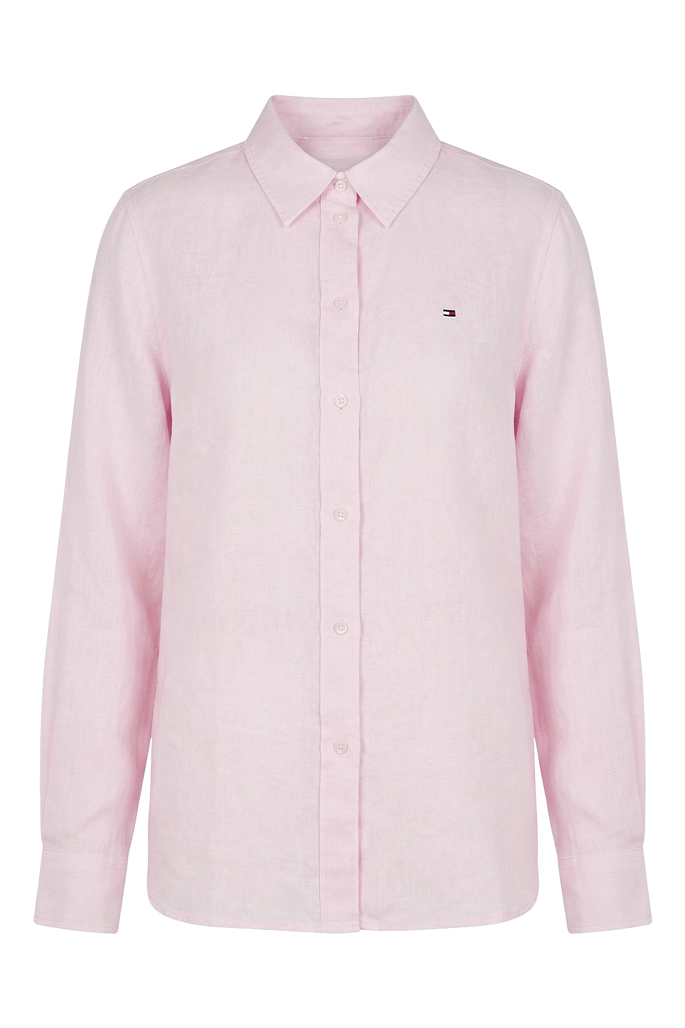 תמונה קידמית של חולצה מכופתרת פשתן