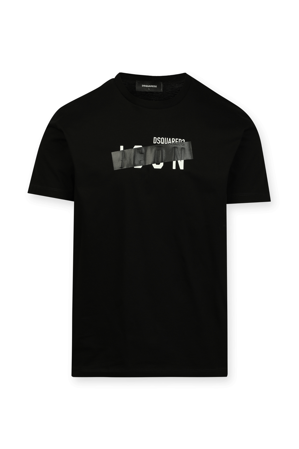 תמונה קידמית של Chest Icon T-Shirt in Black
