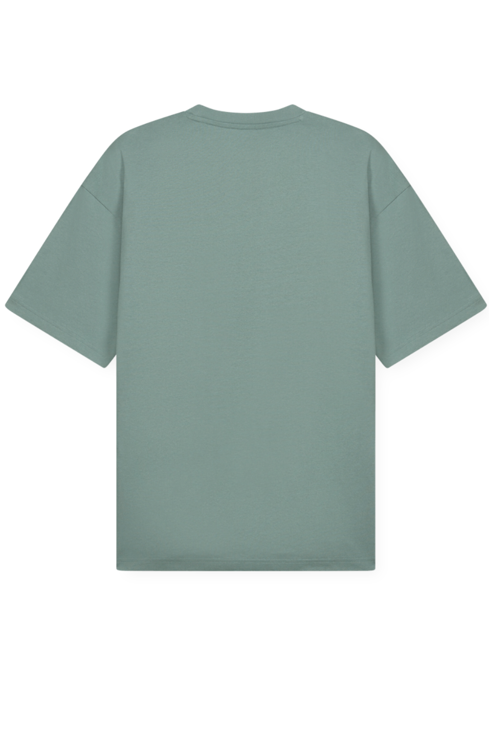 תמונה אחורית של חולצת טי אוברסייז