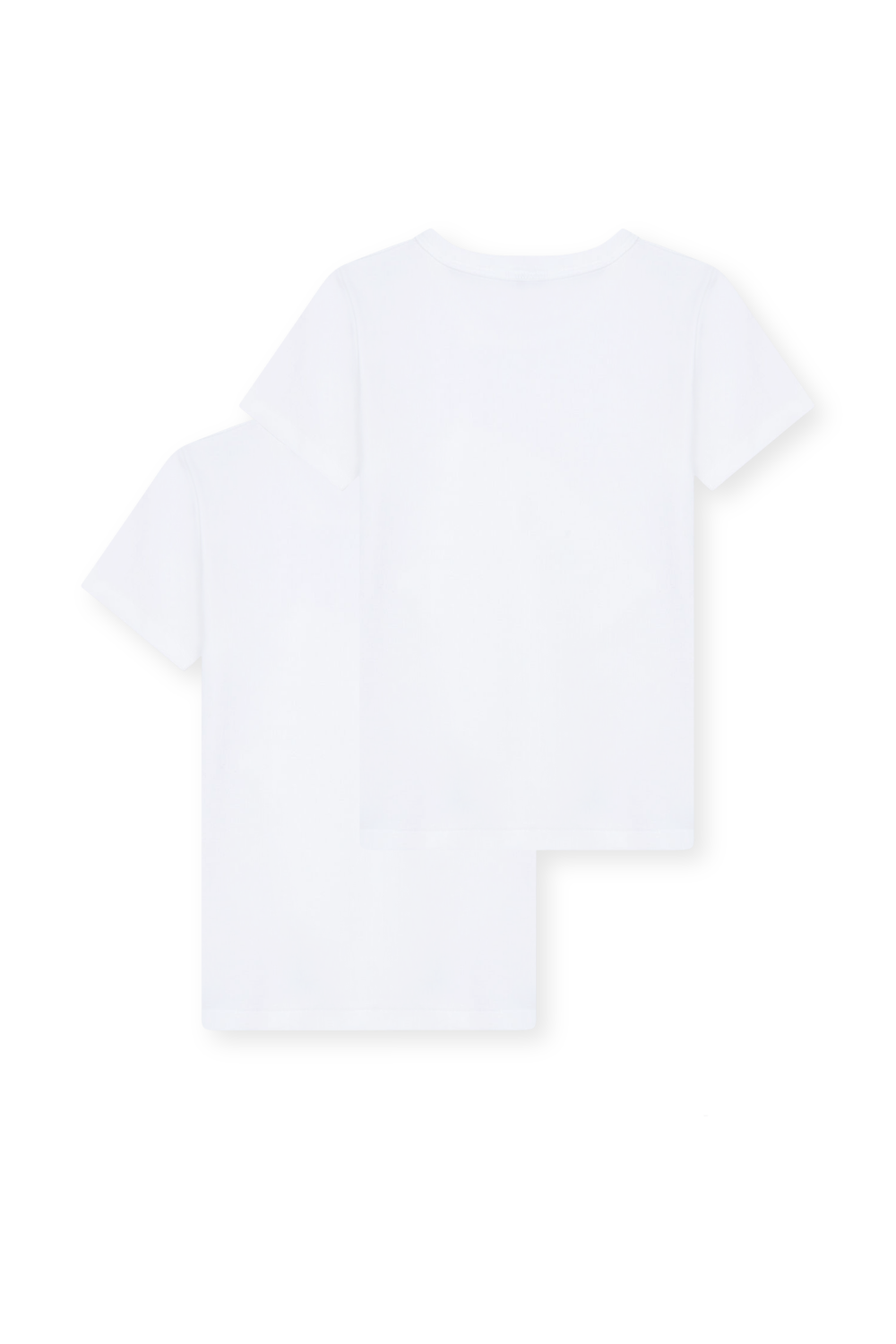מארז שתי חולצות טי בגוון לבן - גילאי 10-12 PETIT BATEAU