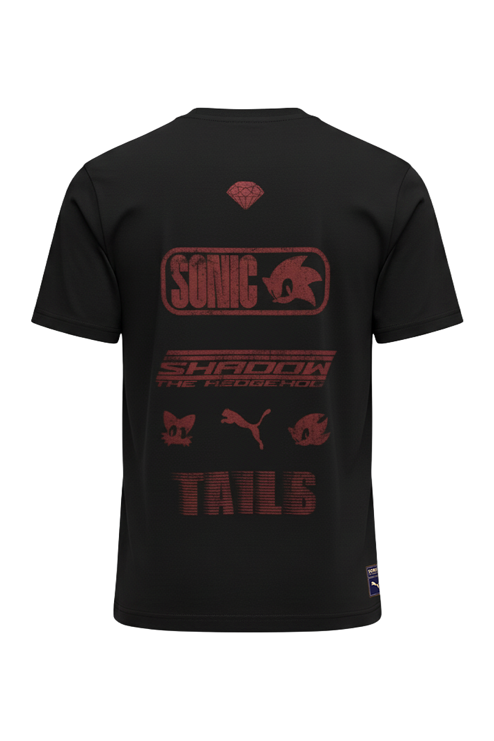 תמונה אחורית של פומה X סוניק חולצת טי