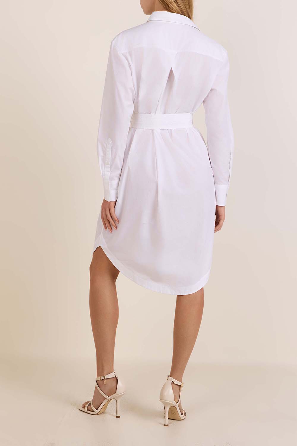 תמונת דוגמן אחורית של שמלת כפתורים