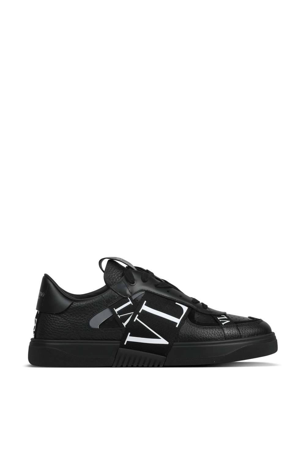 Strap Logo Low Top Sneakers in Black VALENTINO GARAVANI