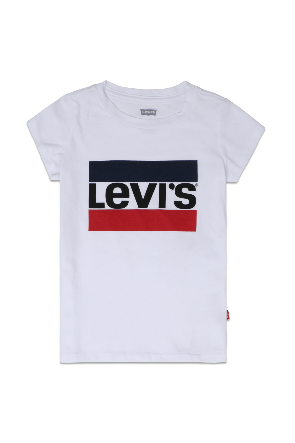 גילאי 4-6 חולצת טי בלבן עם לוגו LEVI`S KIDS