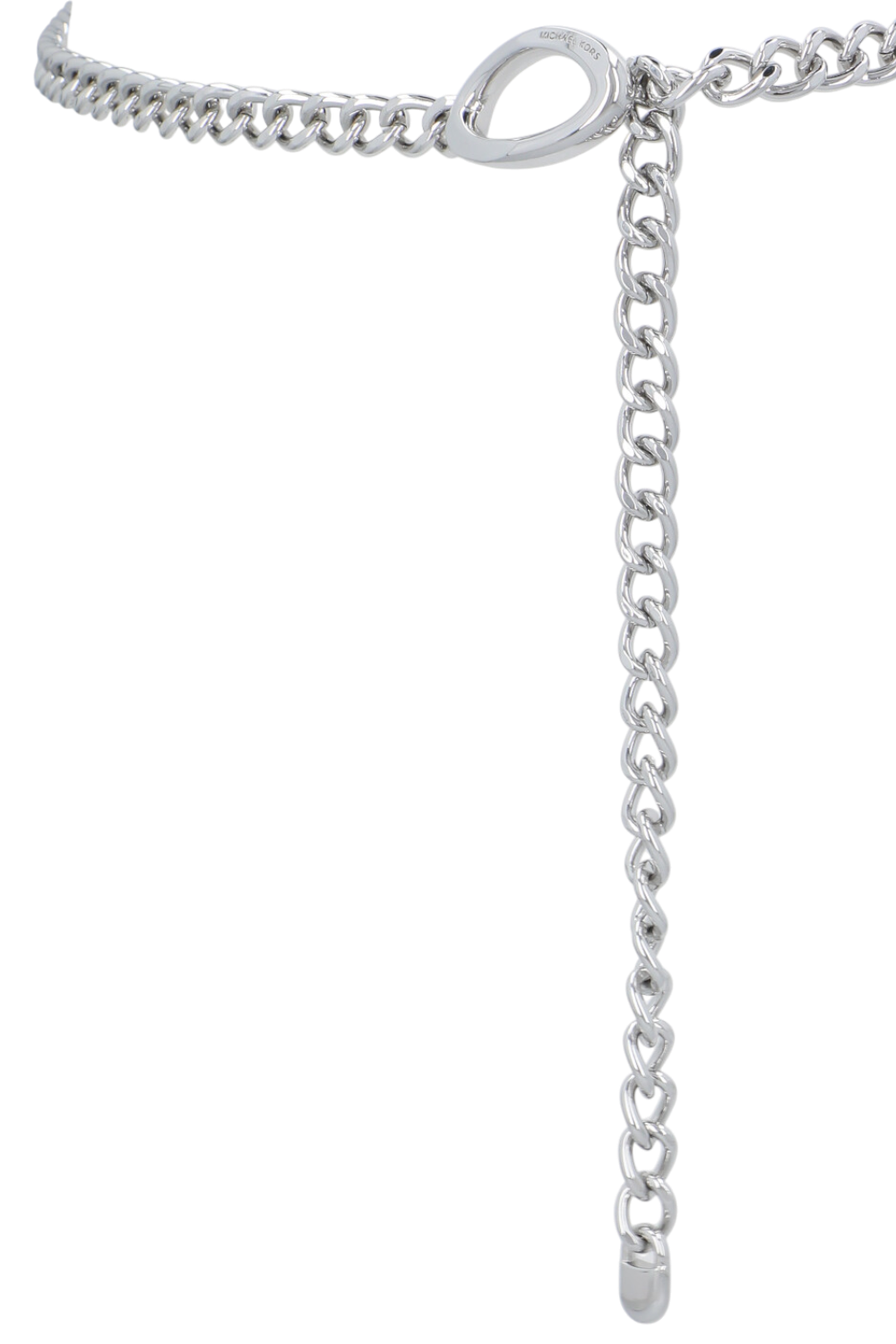 תמונת תקריב של חגורת מתכת