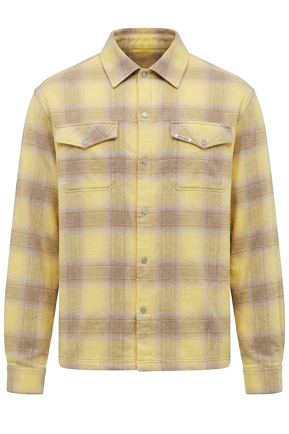 תמונה קידמית של חולצה מכופתרת פלנל