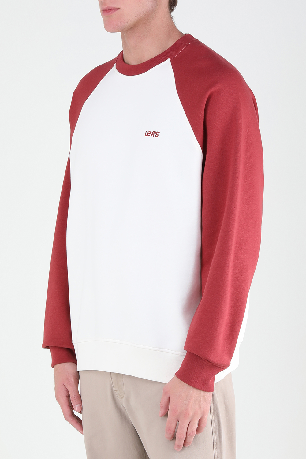 תמונת דוגמן קידמית של סווטשירט פליז בשני צבעים