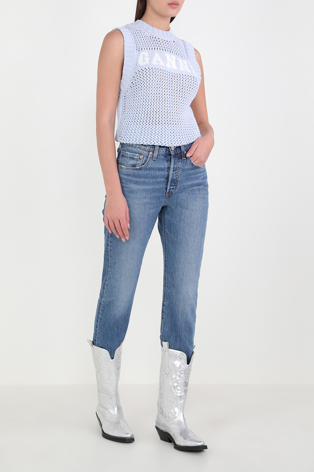 תמונת דוגמן קידמית של מגפי בוקרים