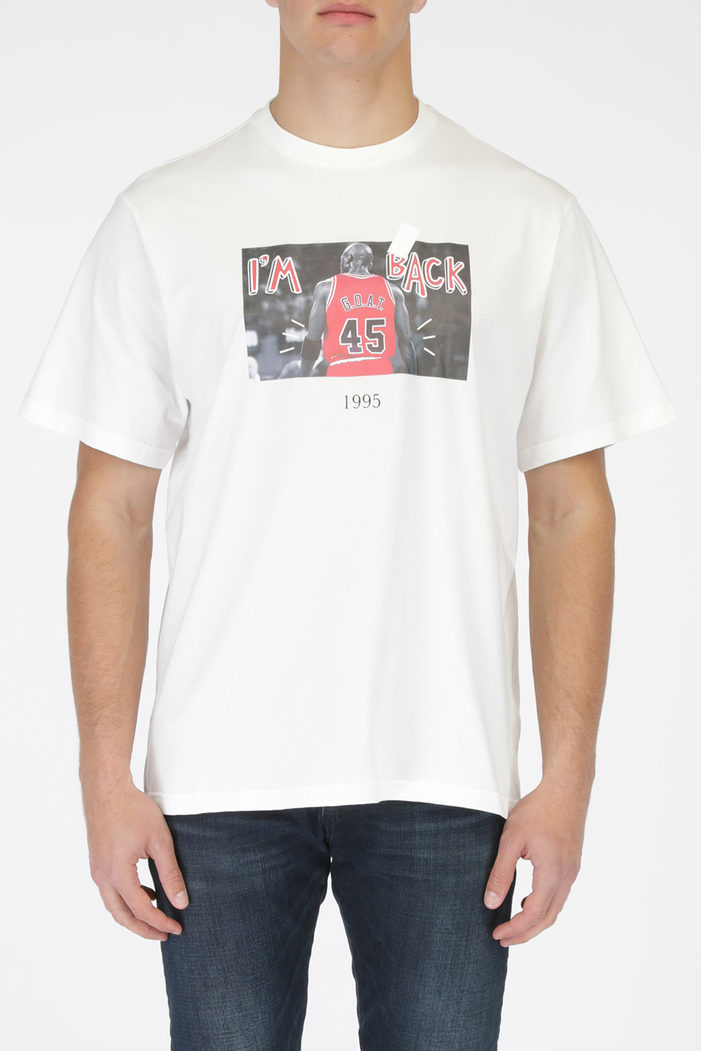תמונת דוגמן קידמית של Tee Im Back in White