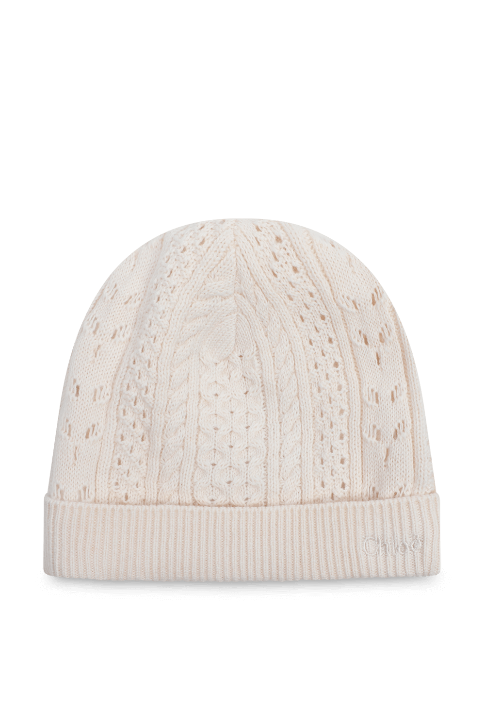 תמונת תקריב של מארז אוברול וכובע סרוגים - גילאי 1-18 חודשים