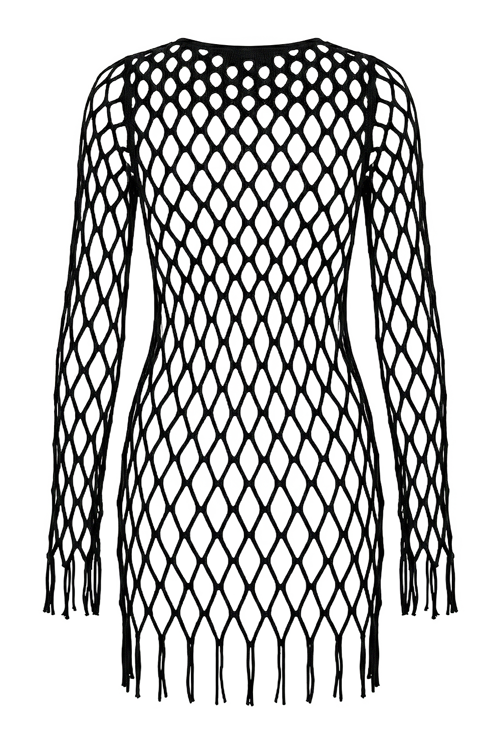 תמונה קידמית של שמלת מיני רשת