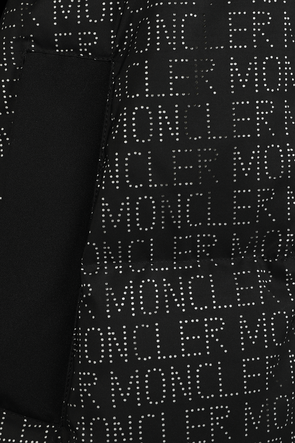 תמונה אחורית של מעיל פאפר מונוגרמי ארוך