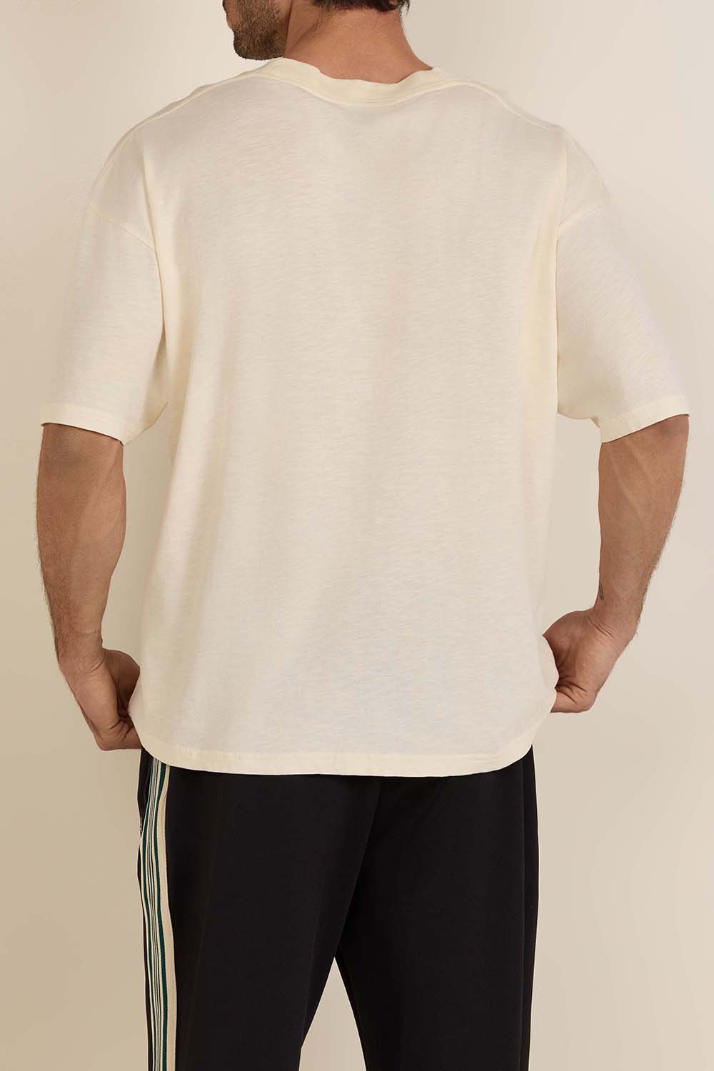 תמונת דוגמן אחורית של חולצת טי